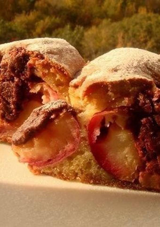 Пирог "Яблочки с шоколадом"