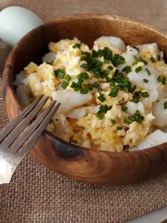 Foto principal de Huevos revueltos con bacalao