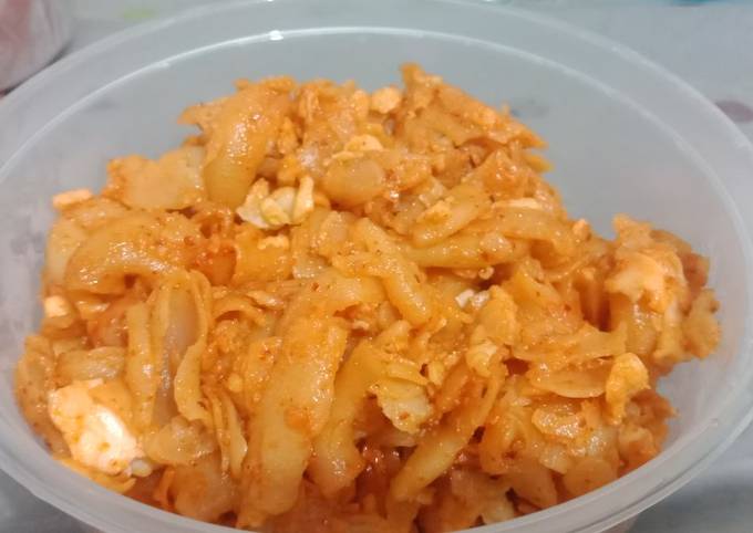 Bagaimana Membuat Makaroni telur (maklor) cemilan murah meriah Anti Gagal