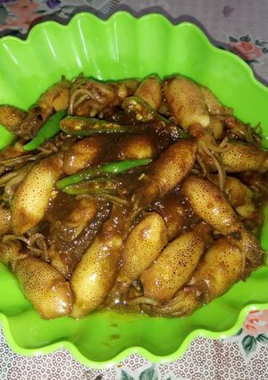Foto resep Cumi kukus saos lada hitam