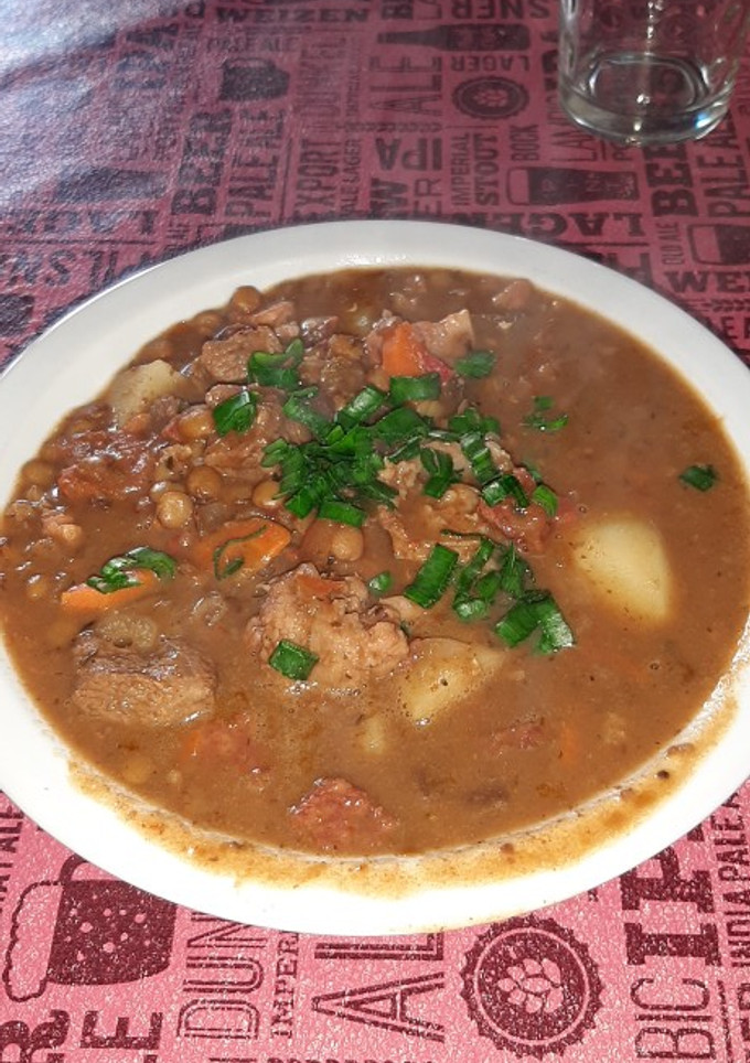 Una foto de Guiso de lentejas