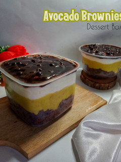 Foto resep Avocado Brownies Dessert Box 🥑
