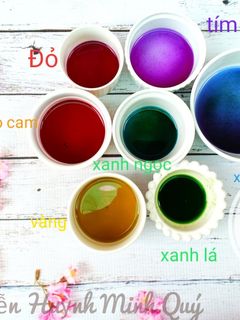 Hình của món 7 màu trà hoa đậu biếc.