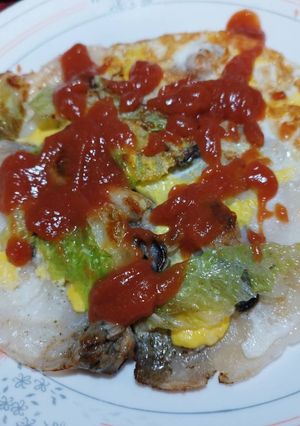 A picture of Sweet and Spicy Oyster Omelet.