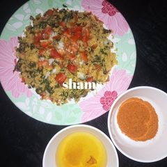 A picture of Steamed rice(dambun shinkafa).