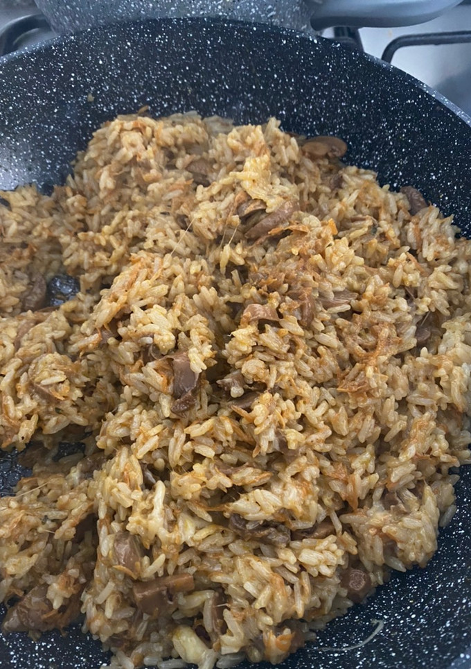 Una foto de Risotto de champiñones