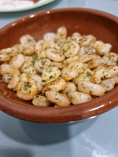 Una foto de Gambas al ajillo