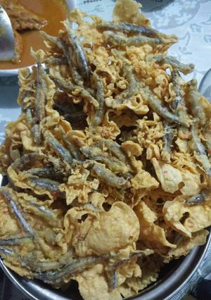 Foto resep Peyek ikan teri basah
