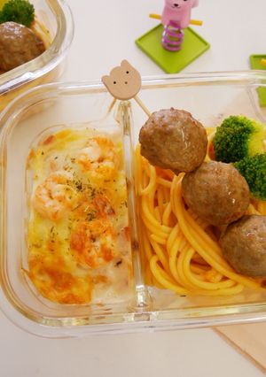 保鮮盒「焗烤奶油娃娃菜」港式料理簡單做。 的食譜成品照片