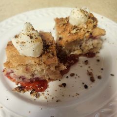 A picture of Brad's Strawberry and White Chocolate Blondies.