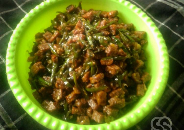 Tempe kecap cabe ijo