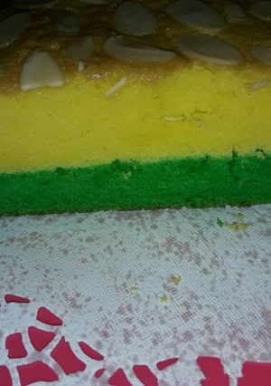 Foto resep Kue lapis pandan durian