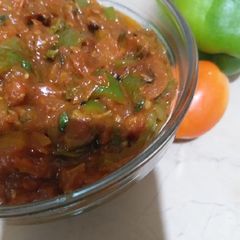 A picture of Tomato Capsicum Chatni.