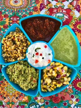 Recipe Fresh Made Multi Dip/Salsa Tray which Delicious