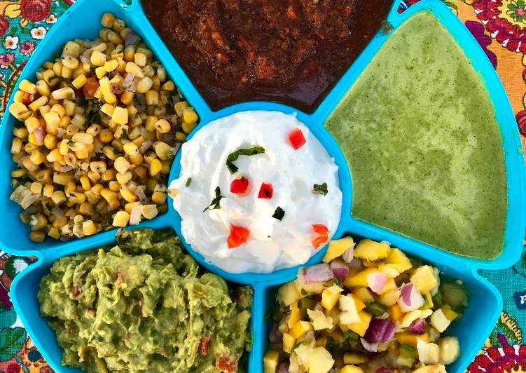Fresh Made Multi Dip/Salsa Tray Fresh Made Multi Dip/Salsa Tray