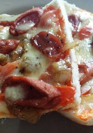 Foto resep Pizza roti tawar simpel