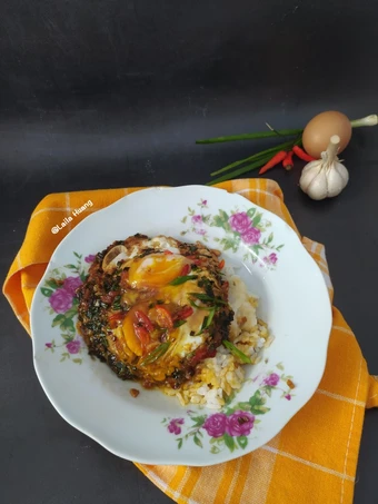 Cara Mudah Menyiapkan Resep 170. Nasi Telur Pontianak versi Pedas yang Uenak Anti Ribet, Menggugah Selera