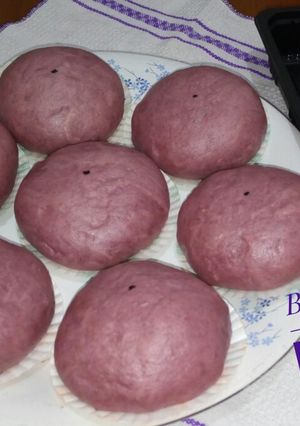 Foto resep Bakpao 💜 ubi ungu menul2