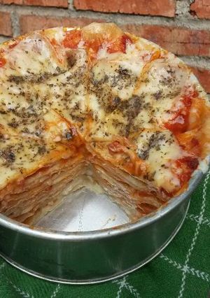 Foto resep 17. LASAGNA KUKUS (kulit pangsit)