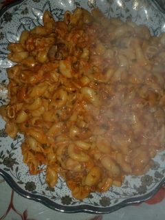 صورة لوصفة معكرونة لذيذة 😋😋