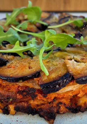 Foto de Tarte de Beringela, Queijo Fresco e Especiarias Doces