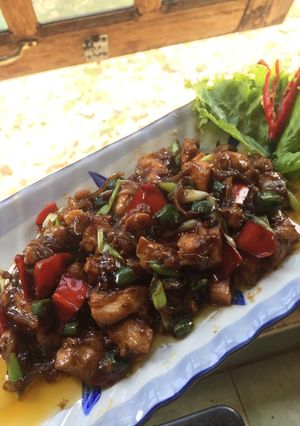 Foto resep Ayam Lada Hitam