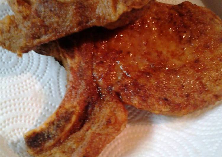 Steps to Prepare Quick Pepper floured pork chops