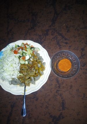A picture of Dan wake mai cabbage.