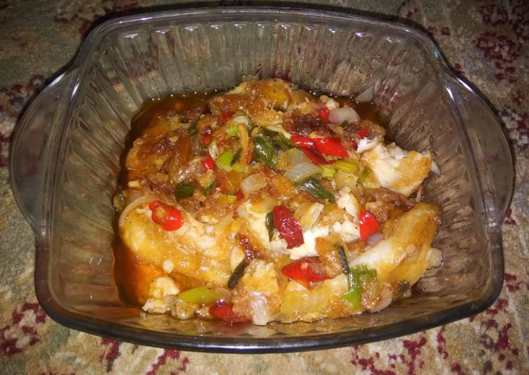 Bahan-bahan Fillet Nila Saus Padang Rasa Restoran yang nikmat Untuk Jualan