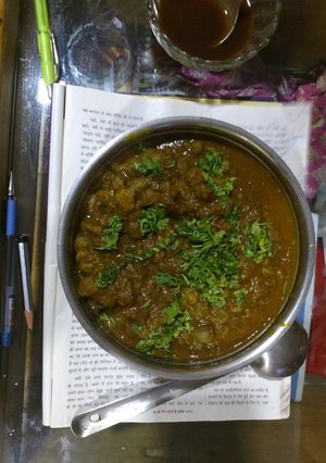 A picture of Pindi chole.