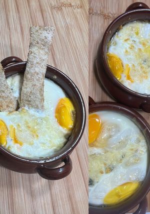 A picture of Extra Indulgent Baked Eggs (Œufs Cocotte) 🥚.