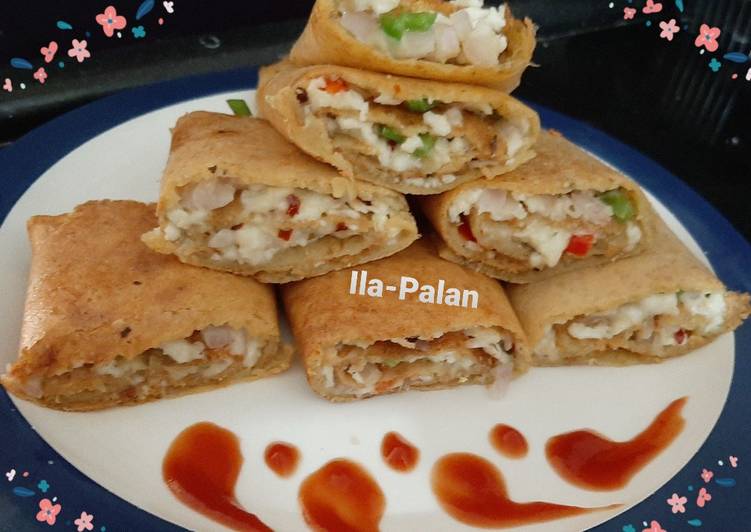 Recipe of Perfect Mogar Moong Dal Healthy Stuffed Dosa