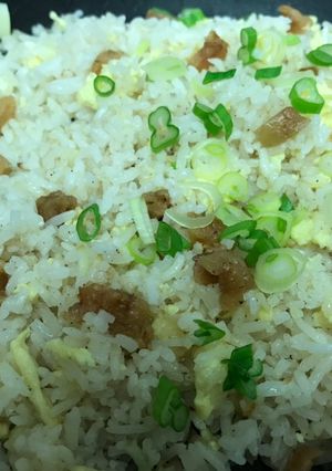A picture of Bacon and Egg Fried Rice.