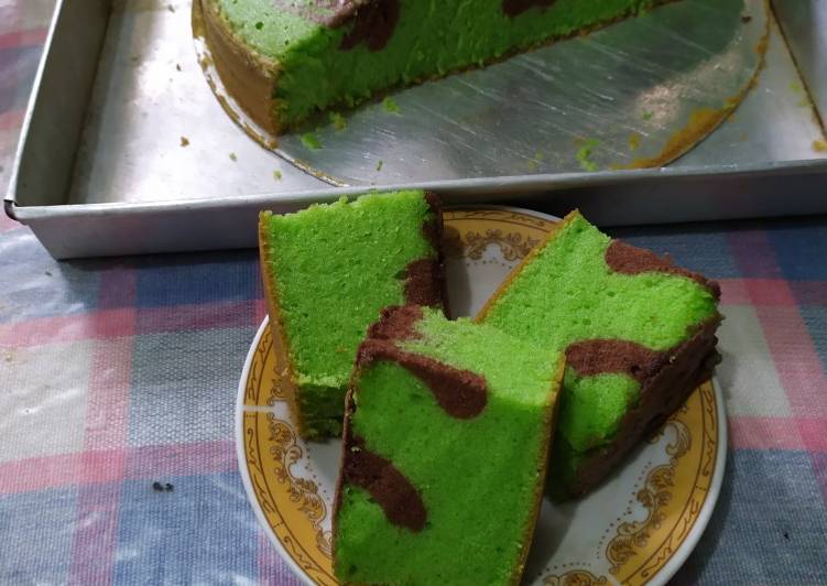 Bolu Pandan Coklat Sederhana