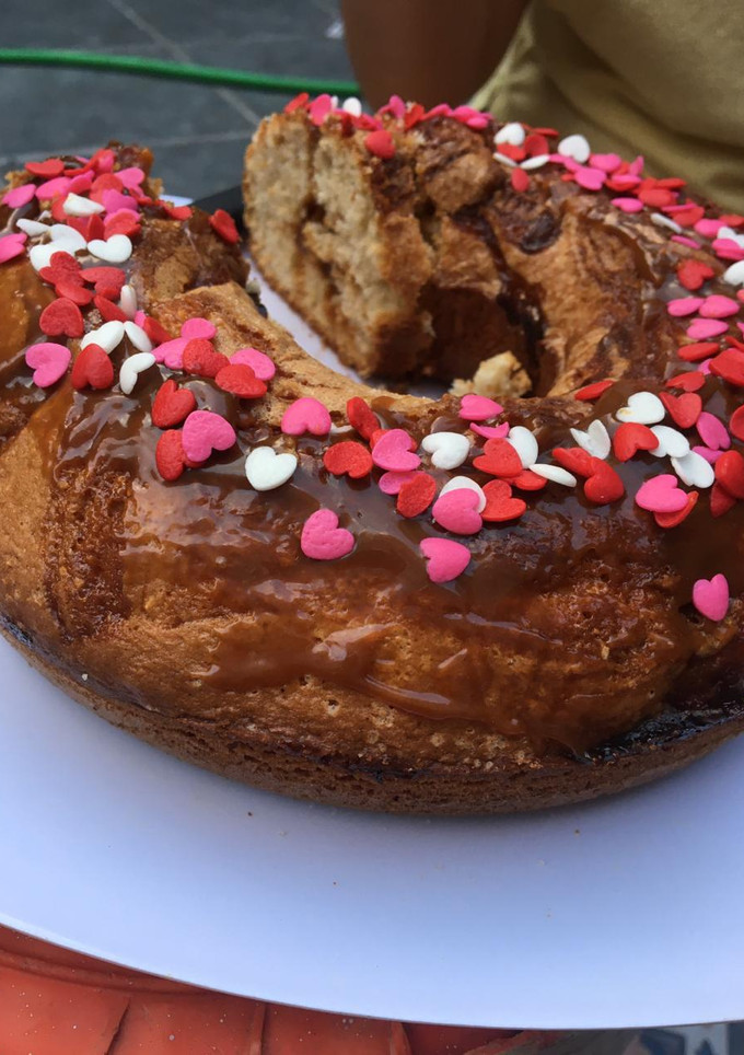 Una foto de Torta de coco y Dulce de leche re rica !
