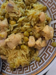 صورة لوصفة رز بالبازيلاء