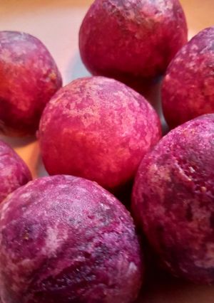 Foto resep Bola-bola ubi ungu isi keju