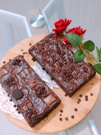 Langkah Gampang Menyiapkan Resep Brownie Triple Chocolate Fudge shiny anti gagal yang Bikin Ngiler Anti Ribet, Uenak Banget