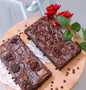 Langkah Gampang Menyiapkan Resep Brownie Triple Chocolate Fudge shiny anti gagal yang Bikin Ngiler Anti Ribet, Uenak Banget