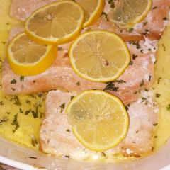 A picture of Fresh Lemony Salmon !.