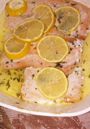 A picture of Fresh Lemony Salmon !.