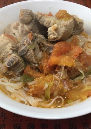 Hình của món Bánh đa sườn.