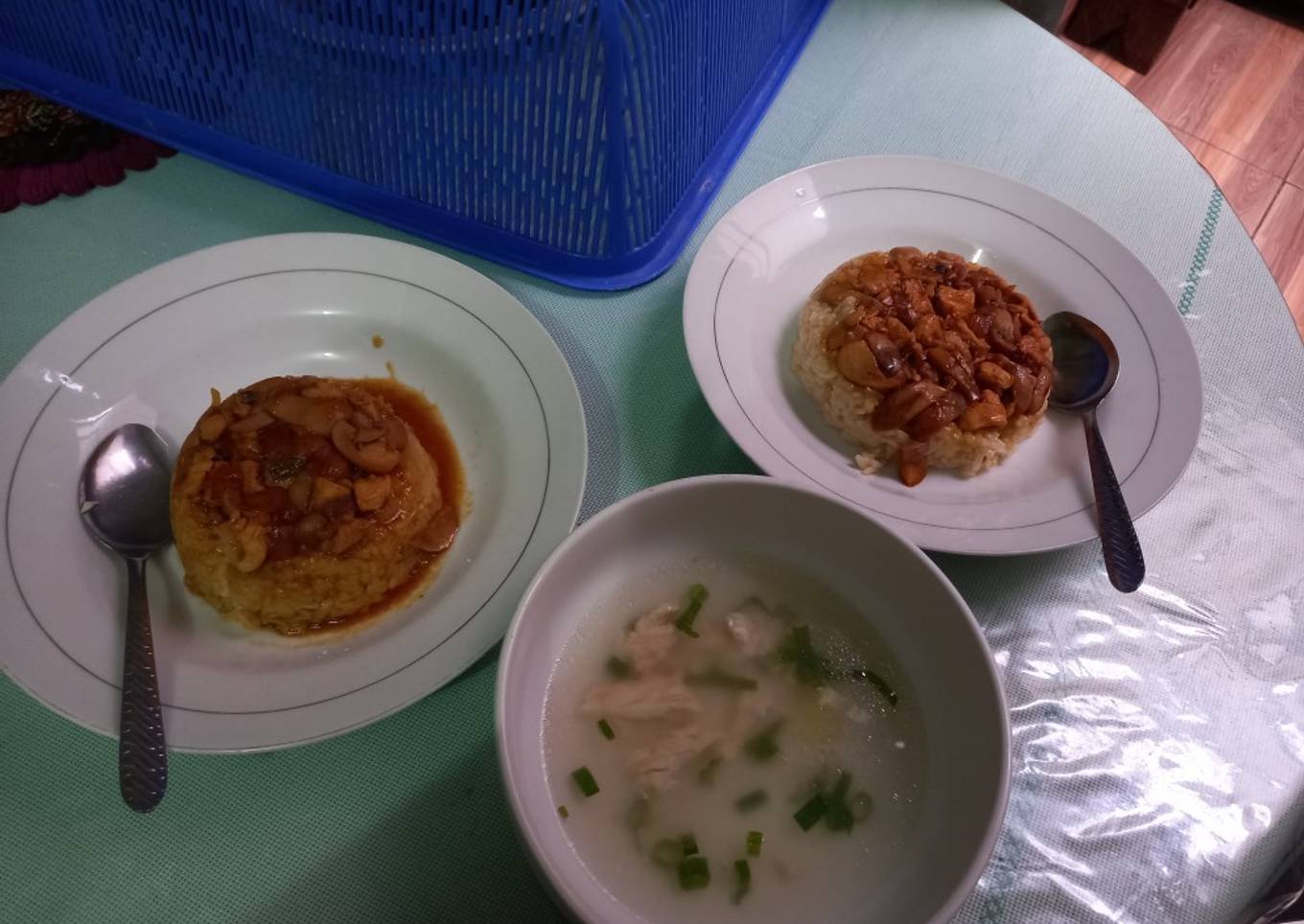 Nasi tim ayam favorit