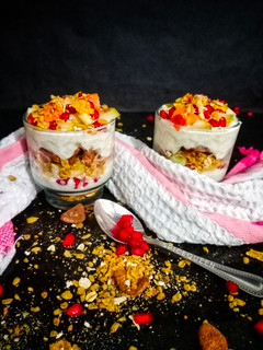 A picture of Muesli Yoghurt Fruit Parfait.