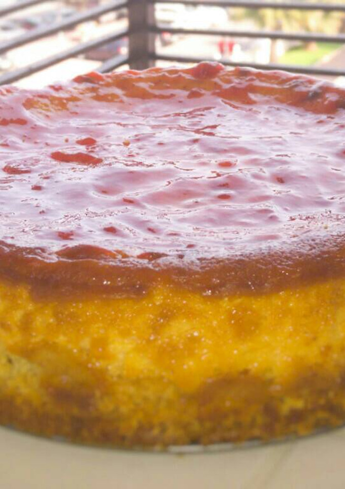 Una foto de Tarta de queso fácil al horno