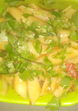A picture of Masala pasta.
