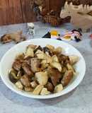 氣炸鍋料理: 鹹酥雞佐杏鮑菇