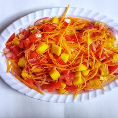 A picture of Carrot,mango salsa #themechallenge.