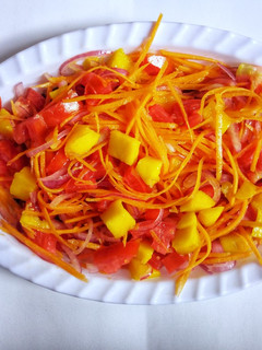A picture of Carrot,mango salsa #themechallenge.