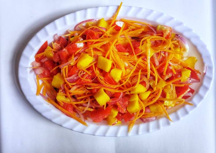 Recipe of Super Quick Carrot,mango salsa #themechallenge